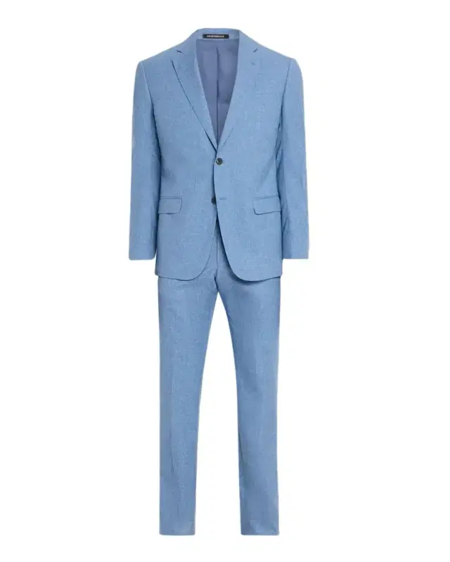 Emporio Armani Men's Wool, Cotton and Silk Sharkskin Two-Piece Suit