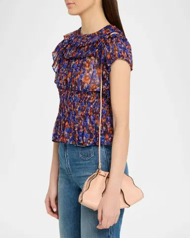 Ulla Johnson Adria Small Pleated Wave Leather Crossbody Bag | Thumbnail 7 Ulla Johnson Adria Small Pleated Wave Leather Crossbody Bag | Thumbnail 7