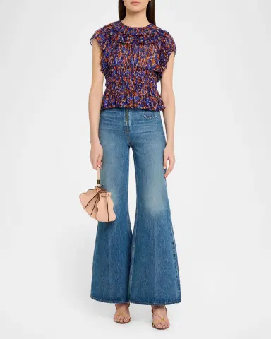 Ulla Johnson Adria Small Pleated Wave Leather Crossbody Bag | Thumbnail 10 Ulla Johnson Adria Small Pleated Wave Leather Crossbody Bag | Thumbnail 10