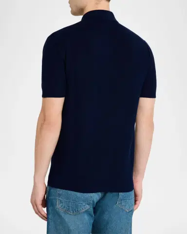Tom Ford Men's Classic-Fit Cotton Pique Polo Shirt | Thumbnail 3