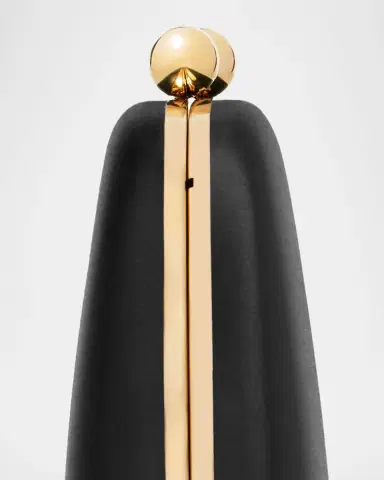 Carolina Herrera Vega Satin Clutch Bag | Thumbnail 4 Carolina Herrera Vega Satin Clutch Bag | Thumbnail 4
