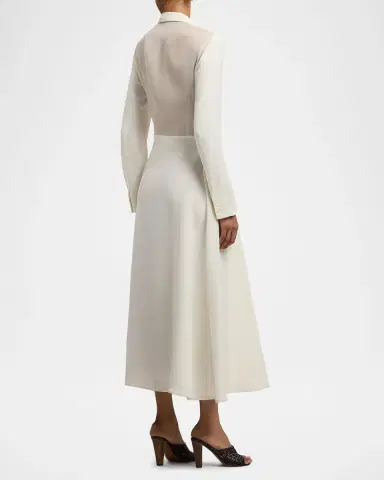 Ralph Lauren Collection Reema Silk-Blend Giro Inglese Day Dress | Thumbnail 3