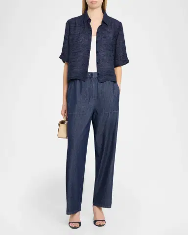Eileen Fisher Lightweight Button-Down Shirt | Thumbnail 2 Eileen Fisher Lightweight Button-Down Shirt | Thumbnail 2
