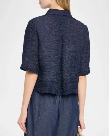 Eileen Fisher Lightweight Button-Down Shirt | Thumbnail 3 Eileen Fisher Lightweight Button-Down Shirt | Thumbnail 3