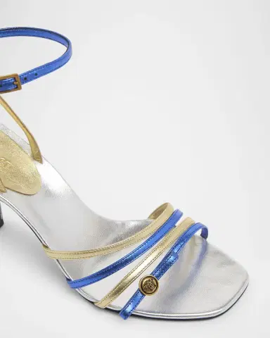 Versace 80mm Medusa Metallic Laminated Leather Sandals | Thumbnail 5 Versace 80mm Medusa Metallic Laminated Leather Sandals | Thumbnail 5