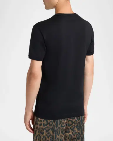 Dolce & Gabbana Men's Cotton DG-Patch Crewneck T-Shirt | Thumbnail 3 Dolce & Gabbana Men's Cotton DG-Patch Crewneck T-Shirt | Thumbnail 3