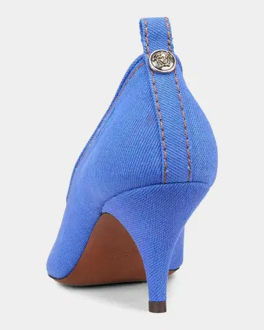 Versace 65mm Canvas Pointed-Toe Pumps | Thumbnail 2 Versace 65mm Canvas Pointed-Toe Pumps | Thumbnail 2