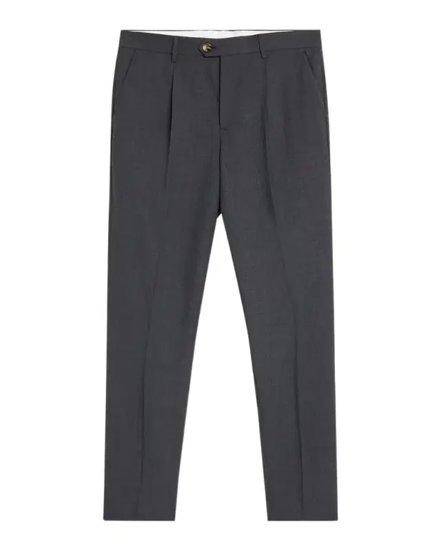 Brunello Cucinelli Men 's Wool Sharkskin Pleated Pants