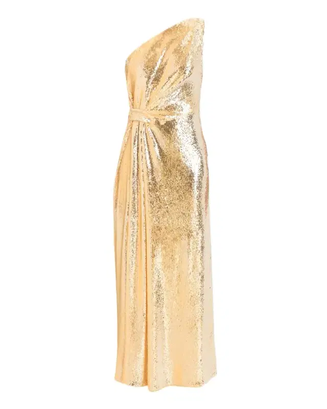 Porsha One-Shoulder Sequin Maxi Dress