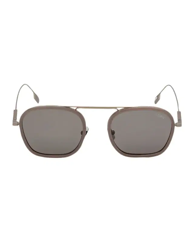 ZEGNA Orizzonte I Titanium Aviator Sunglasses