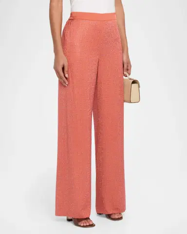 Ungaro Wide-Leg Rhinestone Pants | Thumbnail 4