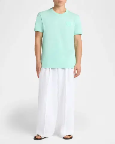 Dolce & Gabbana Men's Cotton DG-Patch Crewneck T-Shirt | Thumbnail 2 Dolce & Gabbana Men's Cotton DG-Patch Crewneck T-Shirt | Thumbnail 2