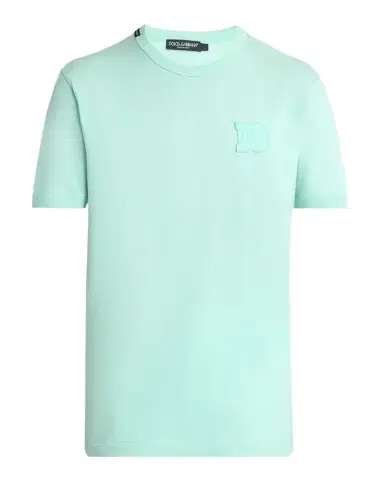 Dolce & Gabbana Men's Cotton DG-Patch Crewneck T-Shirt | Thumbnail 1 Dolce & Gabbana Men's Cotton DG-Patch Crewneck T-Shirt | Thumbnail 1