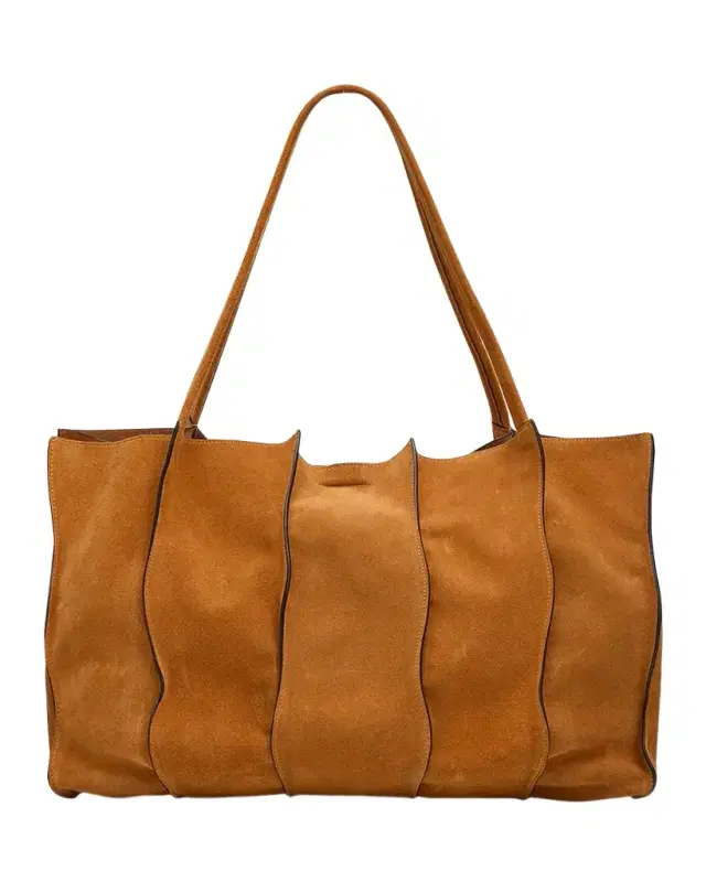 Ulla Johnson Adria Large Wavy Suede Tote Bag