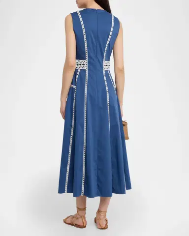 Tanya Taylor Sloane Embroidered Midi Dress | Thumbnail 3
