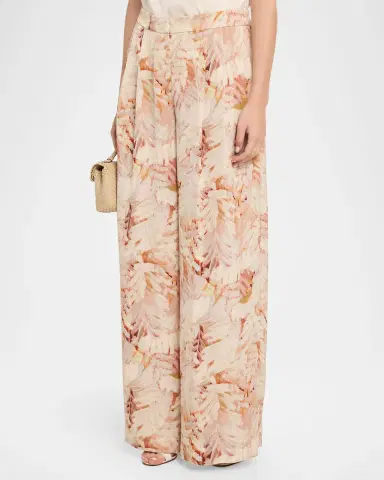 Ungaro Leighton Floral-Print Hammered Satin Pants | Thumbnail 4