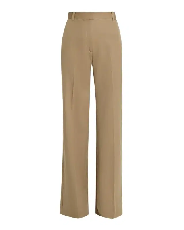 Nili Lotan Rivers High-Waisted Straight-Leg Trousers