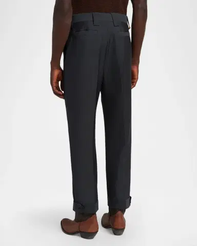 Versace Men's Straight-Leg Formal Pants | Thumbnail 3