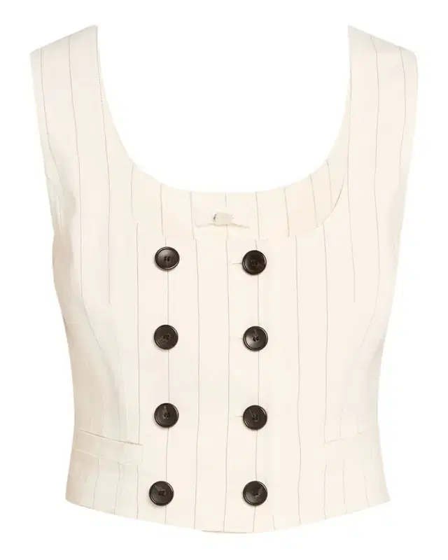 A.L.C. Darcy Pinstripe Cropped Vest