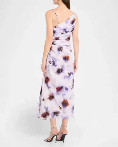 A.L.C. Juno Asymmetric Floral Midi Dress | Thumbnail 3