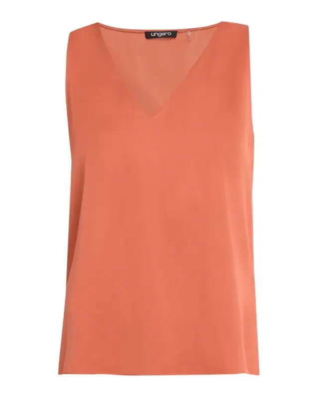 Ungaro Aliza Sleeveless Satin Blouse