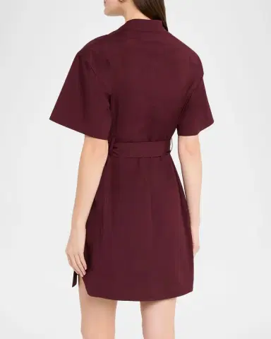 A.L.C. Quinn Short-Sleeve Twill Shirtdress | Thumbnail 3 A.L.C. Quinn Short-Sleeve Twill Shirtdress | Thumbnail 3