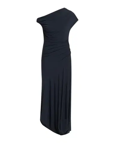 A.L.C. Halle Ruched Asymmetric Jersey Dress | Thumbnail 1 A.L.C. Halle Ruched Asymmetric Jersey Dress | Thumbnail 1