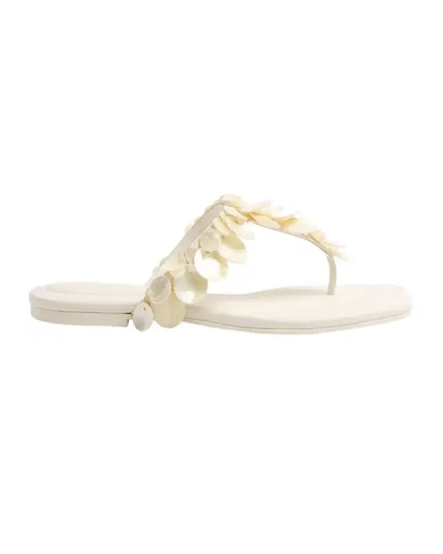 SIMKHAI Elin Shell Leather Thong Sandals