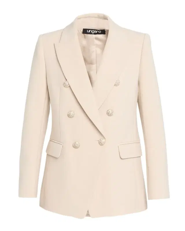 Ungaro Amber Double-Breasted Stretch Crepe Jacket