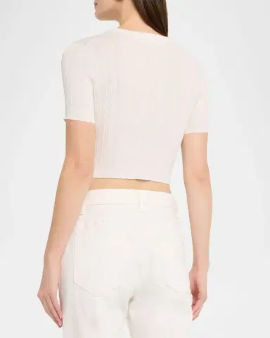 A.L.C. Lottie Textured Crop Cardigan | Thumbnail 3