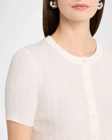 A.L.C. Lottie Textured Crop Cardigan | Thumbnail 5