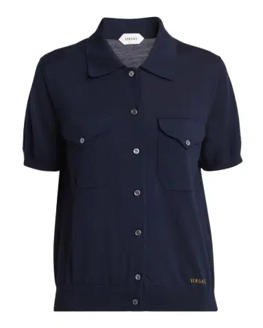 Versace Knit Button-Front Shirt | Thumbnail 1 Versace Knit Button-Front Shirt | Thumbnail 1