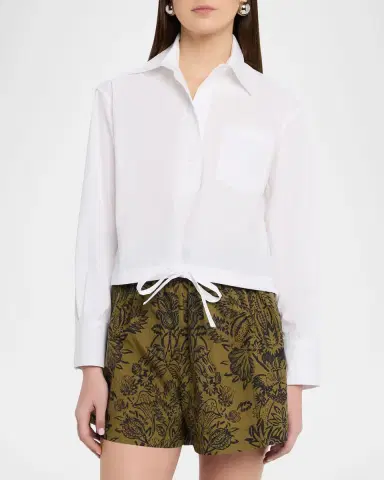 WE-AR4 The CC Cropped Cotton Shirt | Thumbnail 4 WE-AR4 The CC Cropped Cotton Shirt | Thumbnail 4