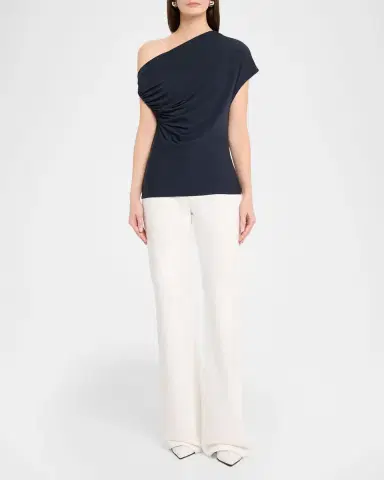 A.L.C. Halle Ruched Asymmetric Tee | Thumbnail 2