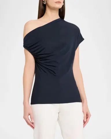 A.L.C. Halle Ruched Asymmetric Tee | Thumbnail 4