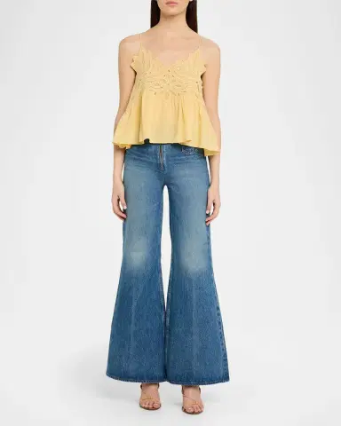Ulla Johnson Rosie Embroidered Silk Top | Thumbnail 2 Ulla Johnson Rosie Embroidered Silk Top | Thumbnail 2