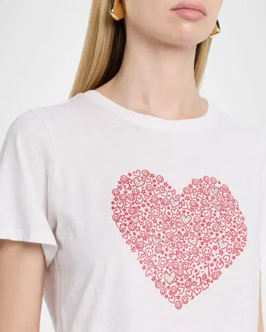 Cinq à Sept Rhinestone Doodle Crewneck Tee | Thumbnail 5