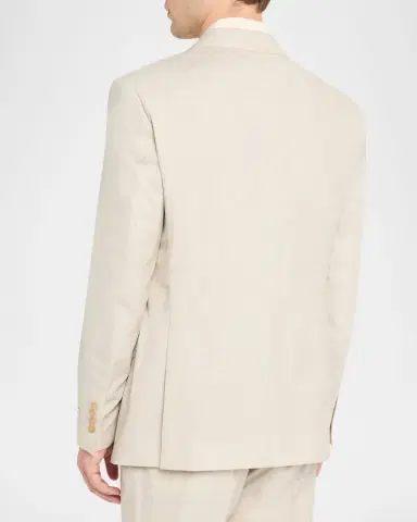 Emporio Armani Men's Wool, Cotton and Silk Sharkskin Two-Piece Suit | Thumbnail 5 Emporio Armani Men's Wool, Cotton and Silk Sharkskin Two-Piece Suit | Thumbnail 5