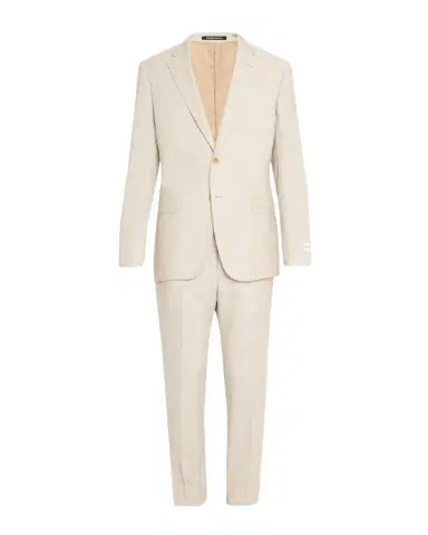 Emporio Armani Men's Wool, Cotton and Silk Sharkskin Two-Piece Suit | Thumbnail 1 Emporio Armani Men's Wool, Cotton and Silk Sharkskin Two-Piece Suit | Thumbnail 1