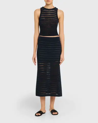 A.L.C. Gale Open Knit Sleeveless Crop Top | Thumbnail 2 A.L.C. Gale Open Knit Sleeveless Crop Top | Thumbnail 2