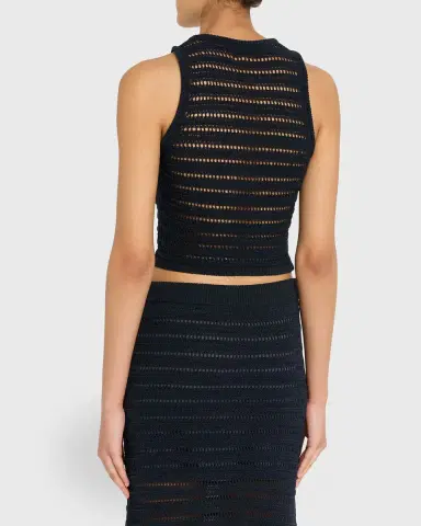 A.L.C. Gale Open Knit Sleeveless Crop Top | Thumbnail 3 A.L.C. Gale Open Knit Sleeveless Crop Top | Thumbnail 3
