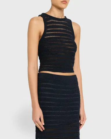 A.L.C. Gale Open Knit Sleeveless Crop Top | Thumbnail 4 A.L.C. Gale Open Knit Sleeveless Crop Top | Thumbnail 4