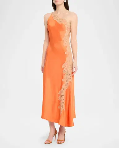 A.L.C. Lou Lace-Embroidered One-Shoulder Slip Dress | Thumbnail 4 A.L.C. Lou Lace-Embroidered One-Shoulder Slip Dress | Thumbnail 4