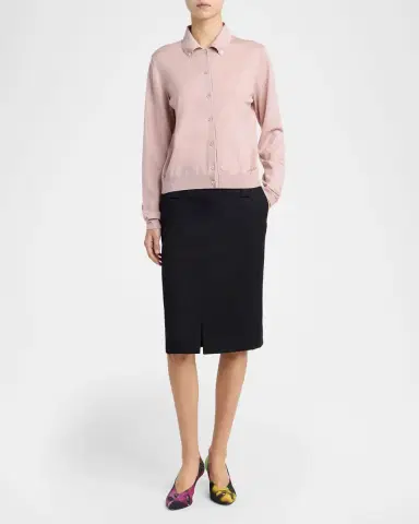 Versace Heavyweight Virgin Wool Pencil Skirt | Thumbnail 2 Versace Heavyweight Virgin Wool Pencil Skirt | Thumbnail 2