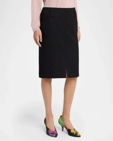 Versace Heavyweight Virgin Wool Pencil Skirt | Thumbnail 4 Versace Heavyweight Virgin Wool Pencil Skirt | Thumbnail 4