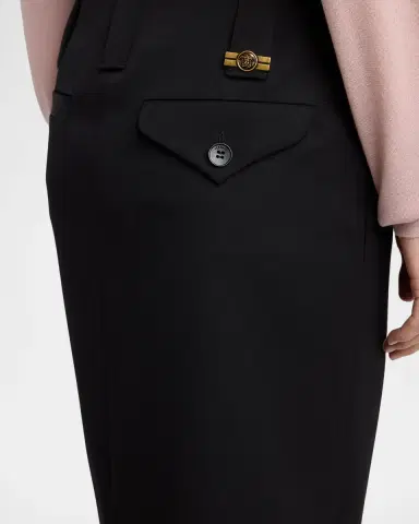 Versace Heavyweight Virgin Wool Pencil Skirt | Thumbnail 5 Versace Heavyweight Virgin Wool Pencil Skirt | Thumbnail 5