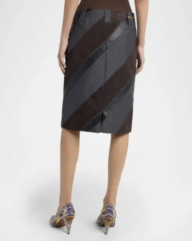 Versace Paneled Midi Skirt | Thumbnail 2 Versace Paneled Midi Skirt | Thumbnail 2