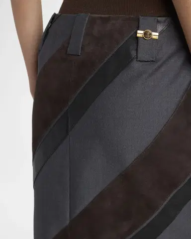 Versace Paneled Midi Skirt | Thumbnail 4 Versace Paneled Midi Skirt | Thumbnail 4