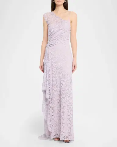 A.L.C. Gia Asymmetric Draped Lace Gown | Thumbnail 2 A.L.C. Gia Asymmetric Draped Lace Gown | Thumbnail 2
