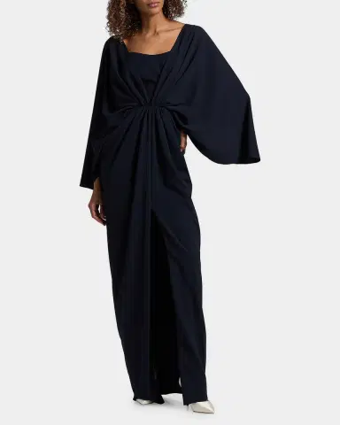 Amsale Twist-Waist Draped Gown | Thumbnail 2 Amsale Twist-Waist Draped Gown | Thumbnail 2